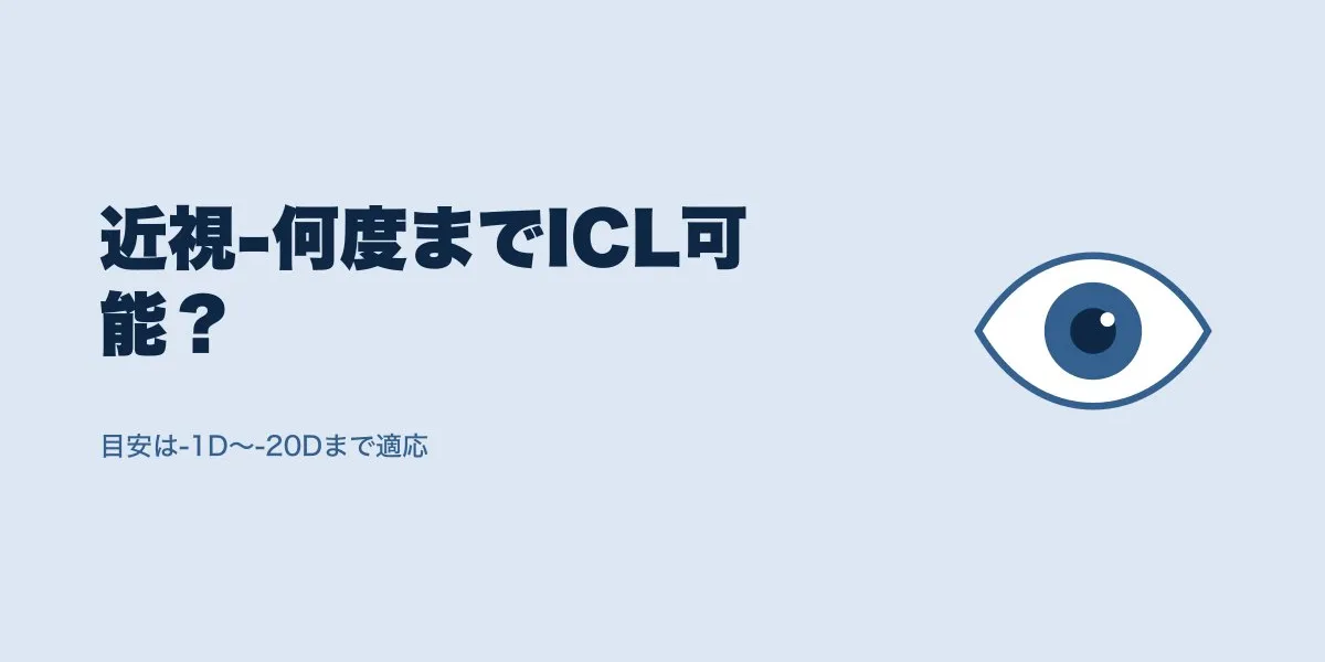 ICLは近視マイナス何度まで対応？強度近視の適応基準
