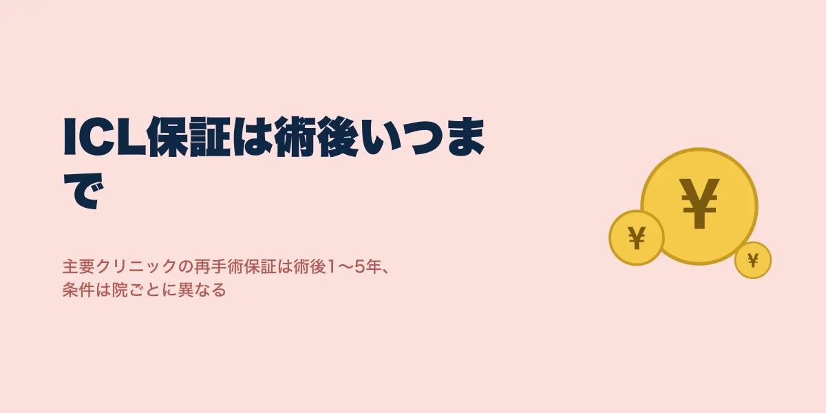 ICL再手術の保証はいつまで？期間・条件・費用をまとめて解説