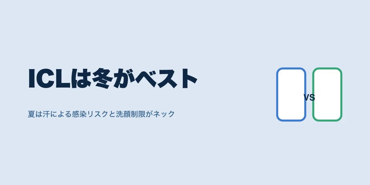 ICL手術は夏と冬どちらがおすすめ？季節別の注意点まとめ